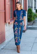 Load image into Gallery viewer, Denim Embroidered Coco Top