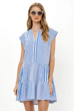 Load image into Gallery viewer, Henley Roll Sleeve Dress