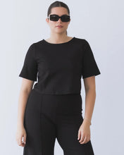 Load image into Gallery viewer, Ponte Knit Short Sleeve Top