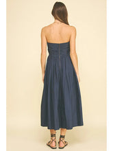 Load image into Gallery viewer, Shirring Detailed Sleeveless Midi Dress
