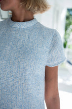 Load image into Gallery viewer, Tweed Short Sleeve Shift Dress

