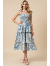 Load image into Gallery viewer, Whitfield Striped Floral Midi Dress
