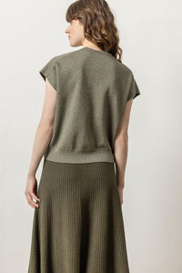 Cotton Cashmere V Neck Sweater