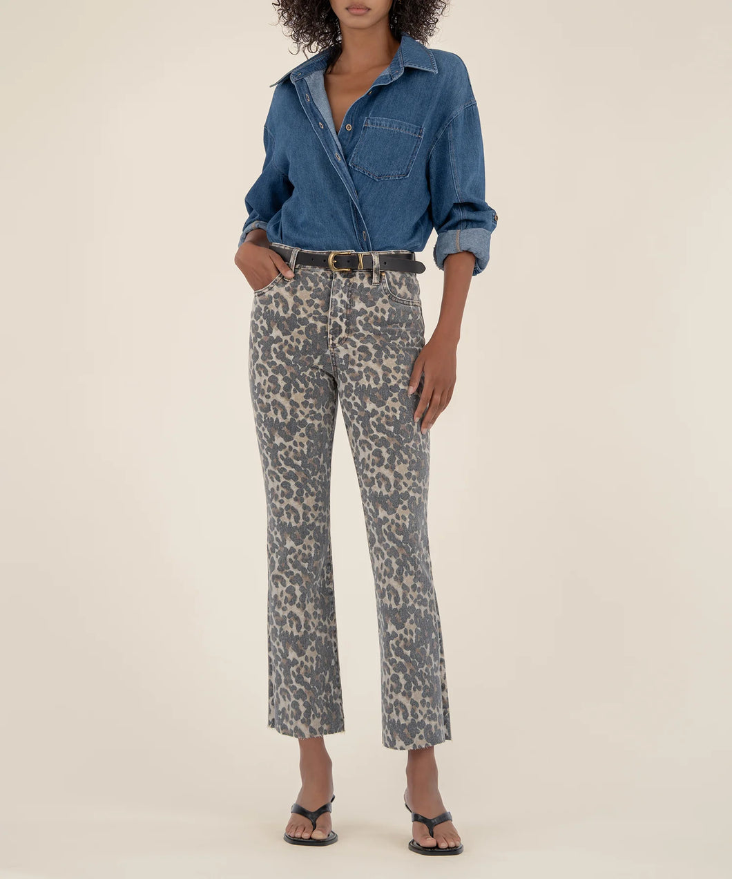 Leopard Kelsey Ankle Flare