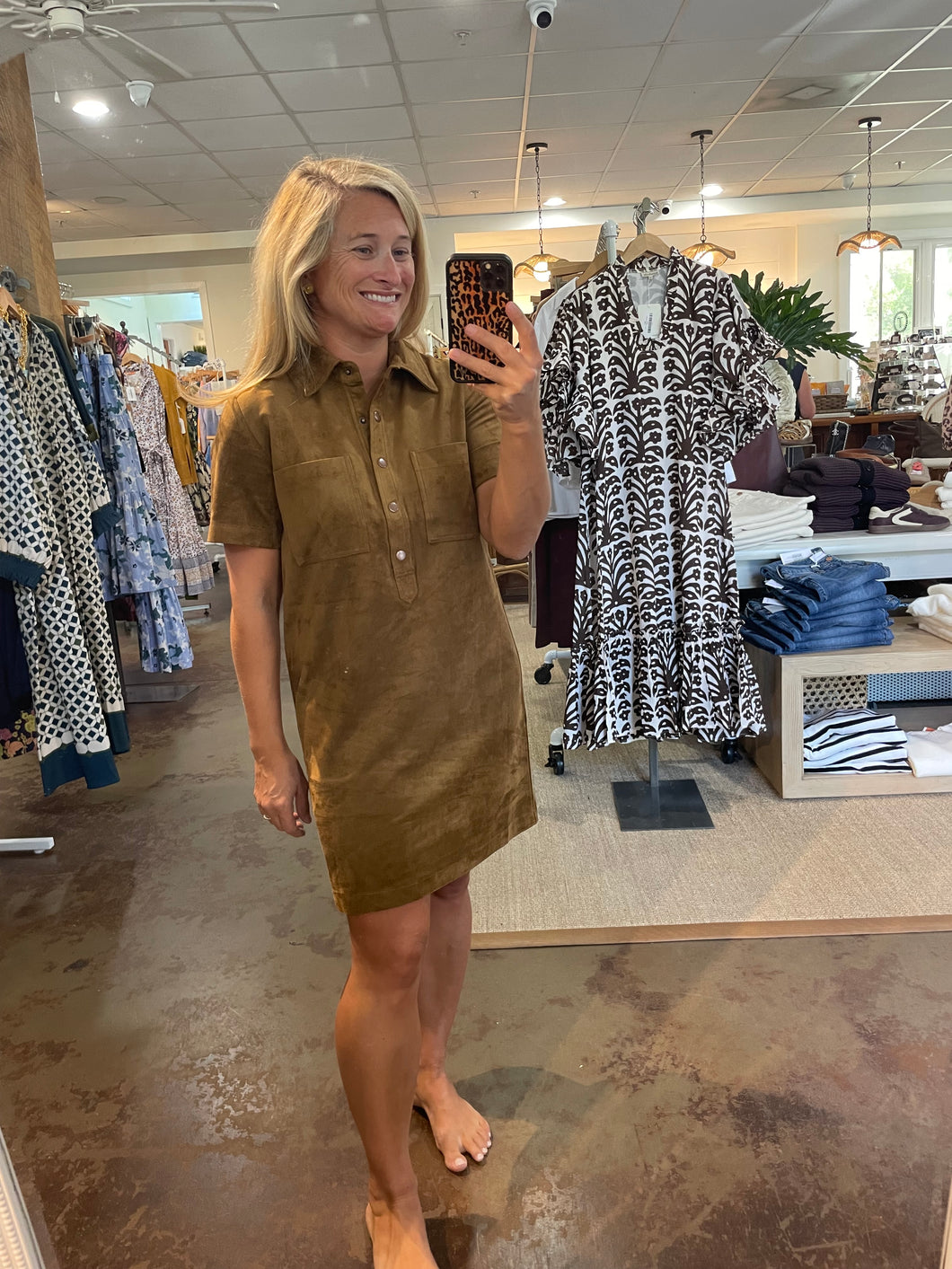 Authentic Suede Mini Dress