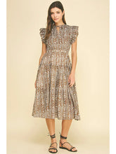 Load image into Gallery viewer, Harvey Floral Print Tiered Midi Dress
