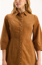 Load image into Gallery viewer, Beth Pinwale Cord Midi Dress
