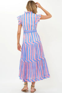 Cabana Ruffle Collar Maxi