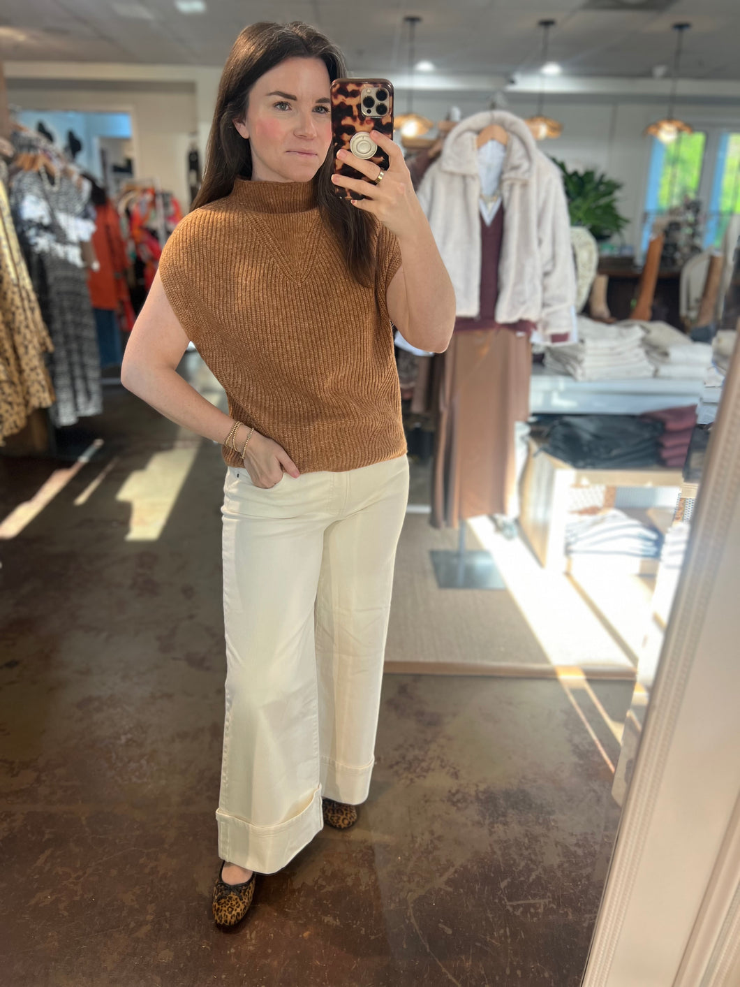 Collins Cap Sleeve Sweater