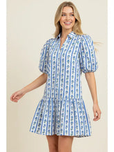 Load image into Gallery viewer, Dylan Floral Stripe Mini Dress
