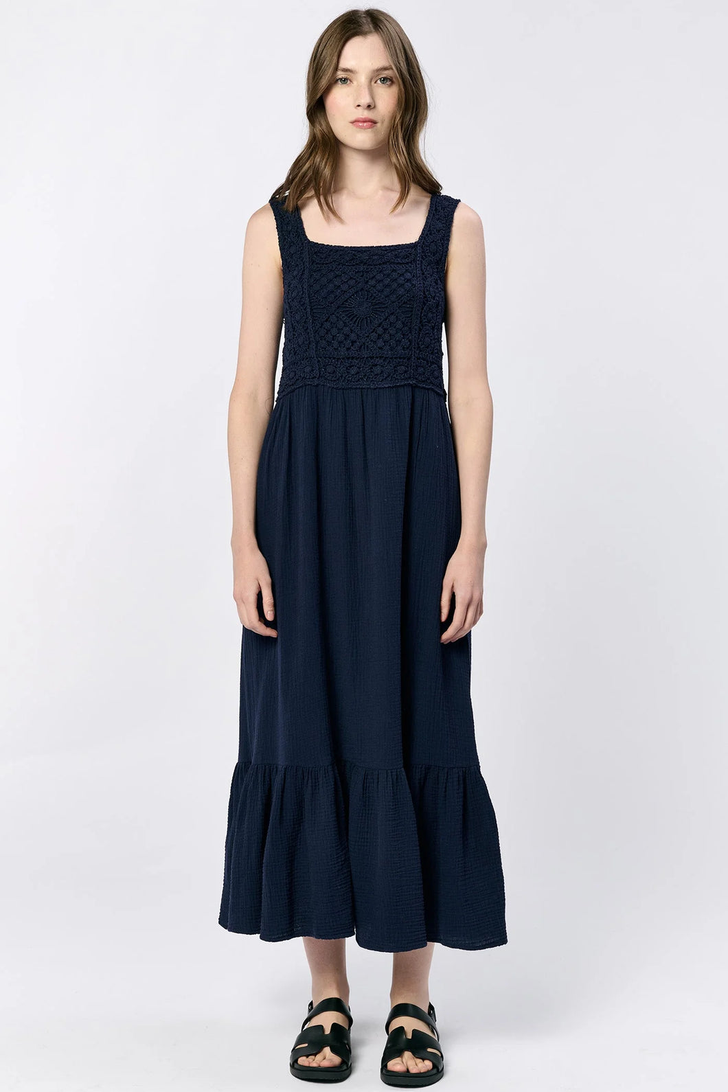 Chasity Embroidered Detail Dress