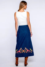Load image into Gallery viewer, Denim Embroidered Frannie Skirt
