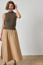 Load image into Gallery viewer, Mixed Media Mock Neck Dress
