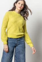 Load image into Gallery viewer, Airspun Pointelle Crewneck Sweater
