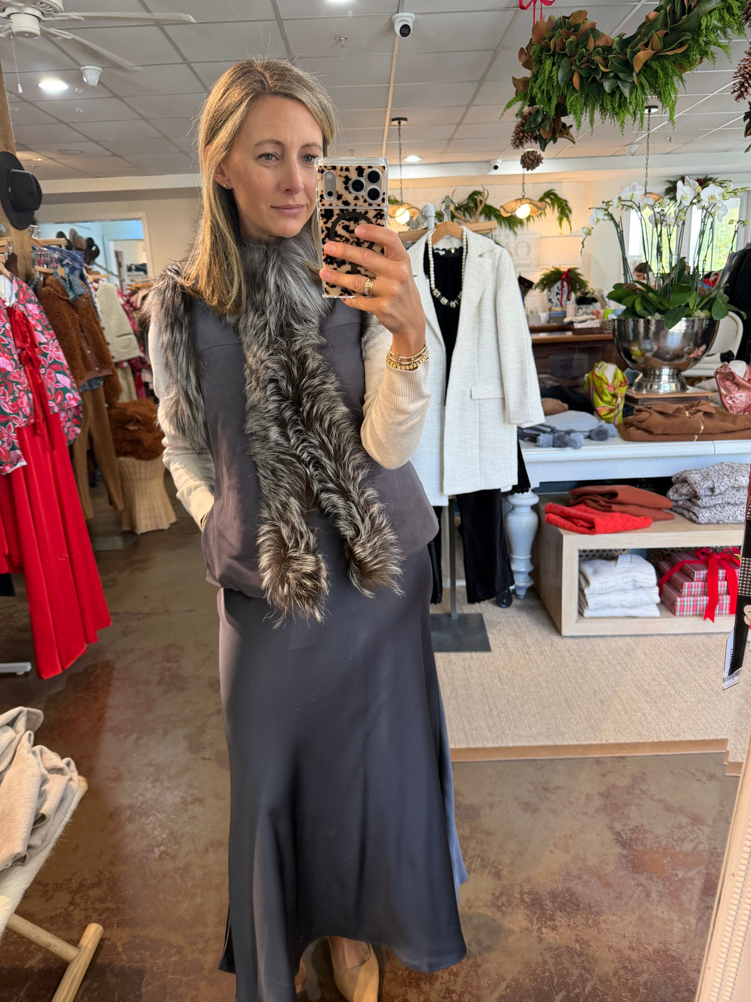 Foxy Fur + Suede Vest