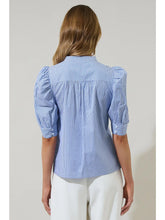 Load image into Gallery viewer, Striped Drape Sleeve Top
