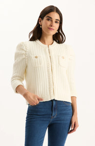 Liza Cotton Blend Knit Cardigan