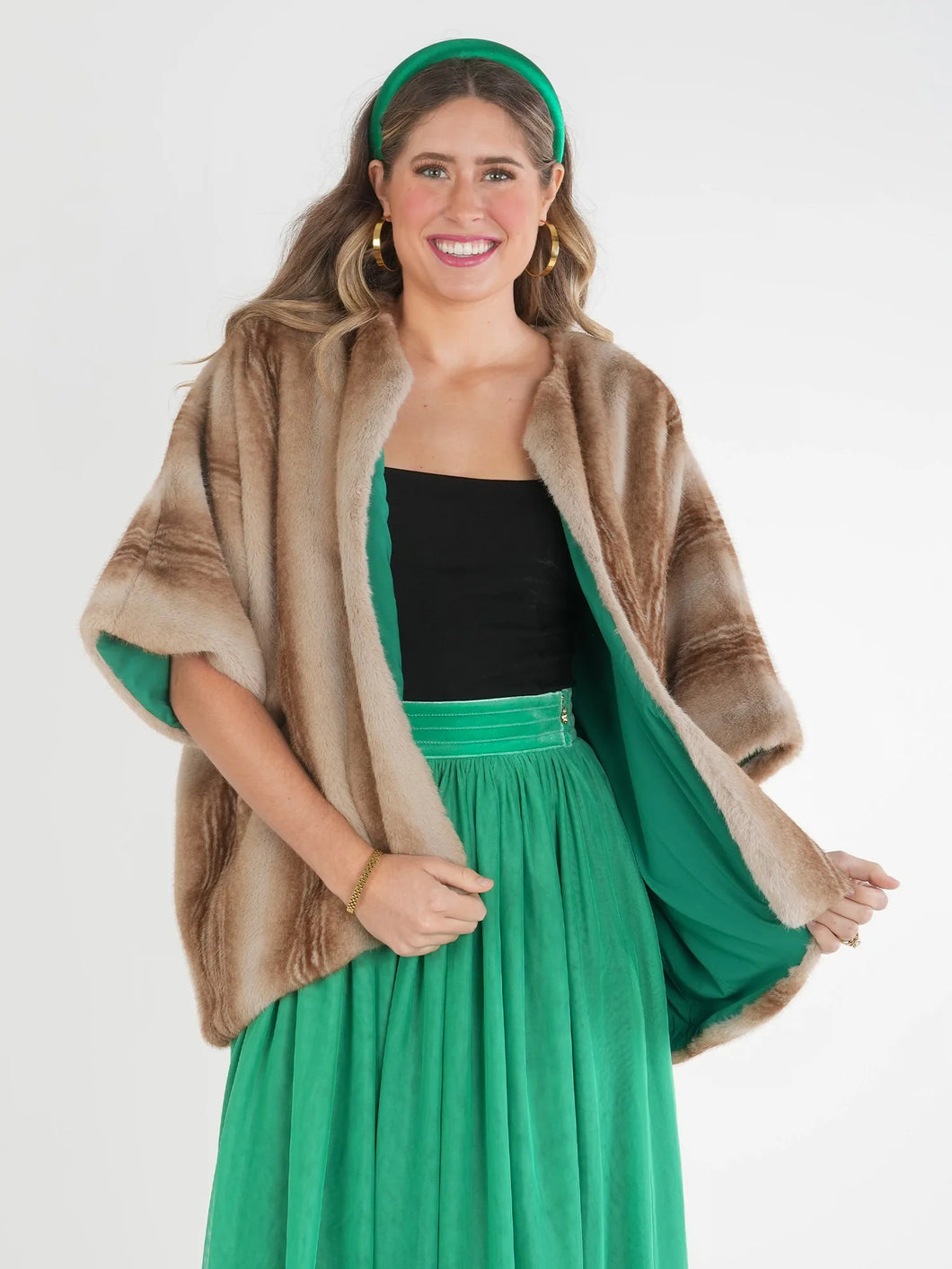 Faux Fur Coco Cape