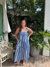 Load image into Gallery viewer, Stripe Ribbon Back Marjorie Midi
