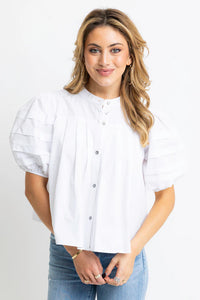 Pleat Sleeve Top