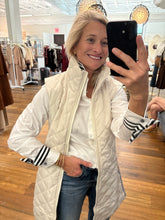 Load image into Gallery viewer, Stripe Detail Long Puffer Vest

