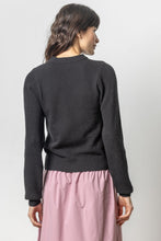 Load image into Gallery viewer, Boucle Rib Sleeve Crewneck Sweater
