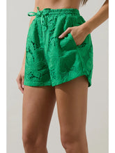 Load image into Gallery viewer, Eyelet Drawstring Shorts
