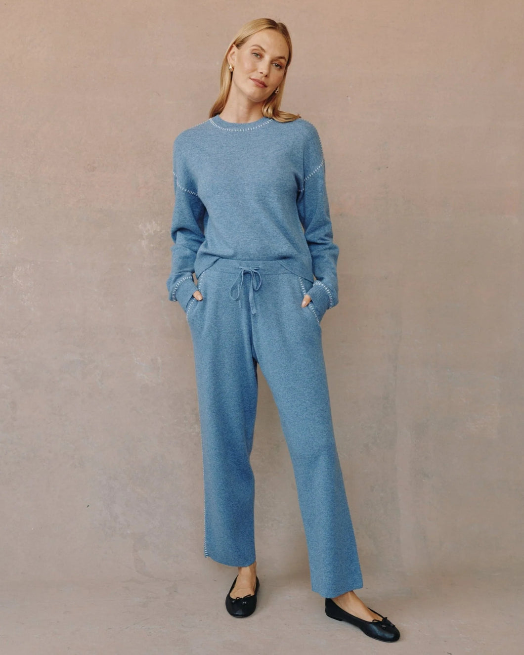 Whip Stitch Straight Leg Pant
