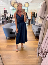Load image into Gallery viewer, Indigo Trellis Top
