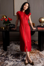 Load image into Gallery viewer, Crimson Rosalie Dress
