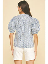 Load image into Gallery viewer, Morrissey Printed Puff Sleeve Top
