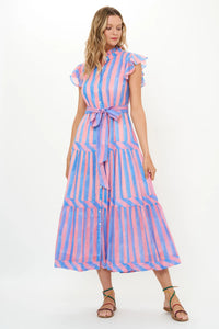 Cabana Ruffle Collar Maxi