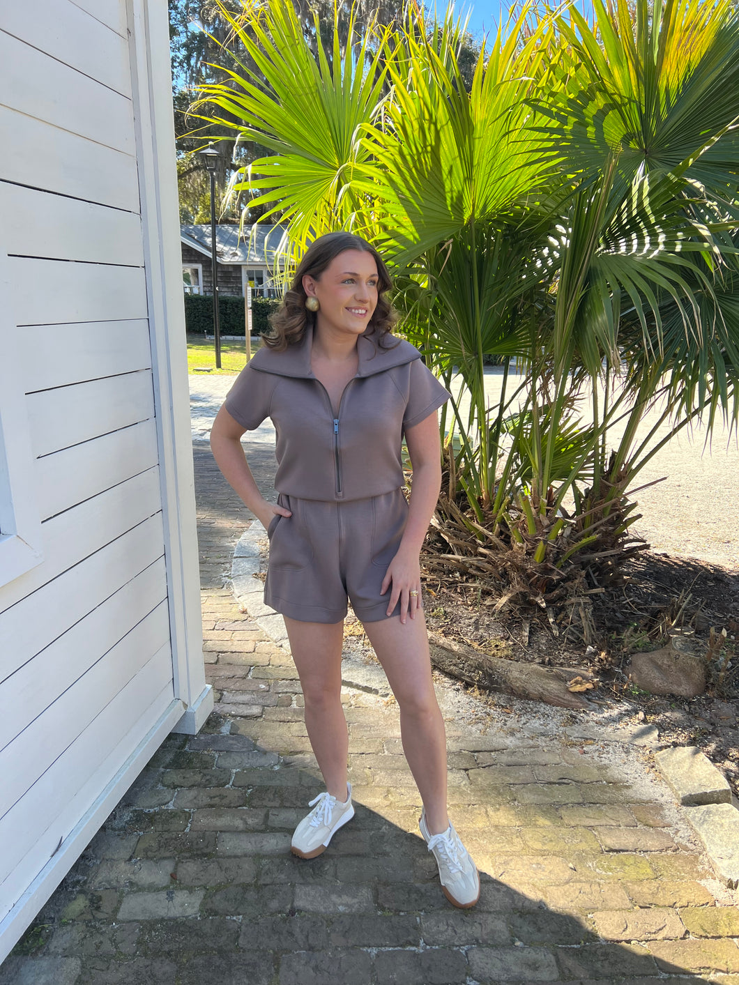 AirEssentials Half Zip Romper