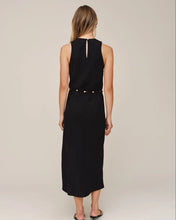 Load image into Gallery viewer, Bias Midi Dress with Beaded Belt
