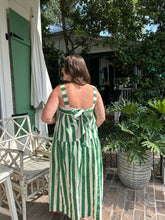 Load image into Gallery viewer, Stripe Ribbon Back Marjorie Midi
