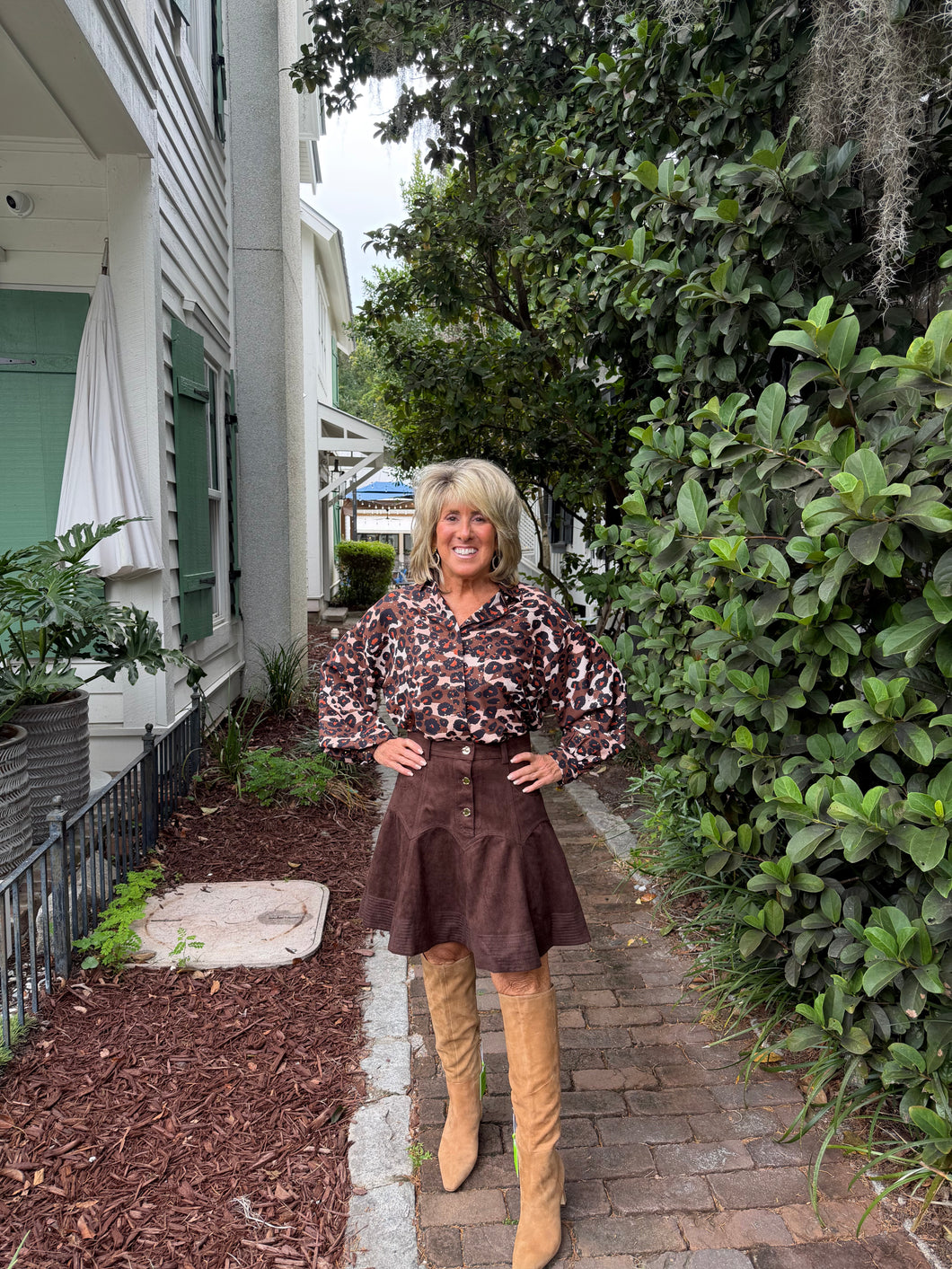 Tiffany Top Stitched Skirt