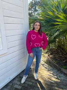 Erica Heart Sweater