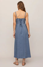 Load image into Gallery viewer, Leonora Indigo Midi Dress
