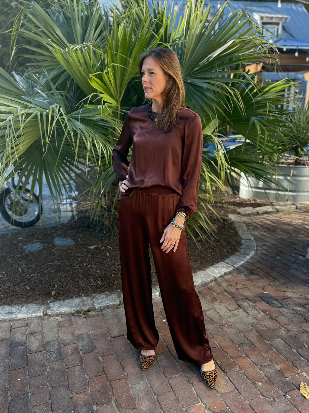 Lali Crew Neck Blouse