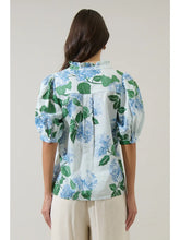 Load image into Gallery viewer, Mirla Floral Terri Puff Sleeve Top
