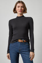 Load image into Gallery viewer, Ribbed Long Sleeve Mock
