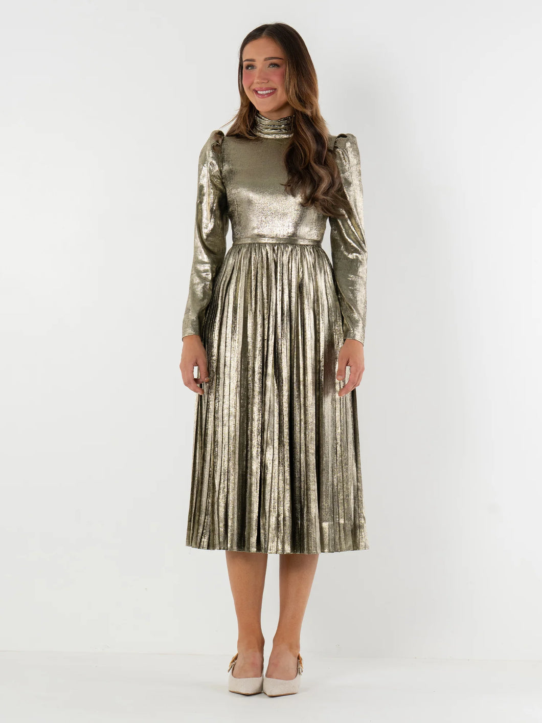 Metallic Tessa Dress