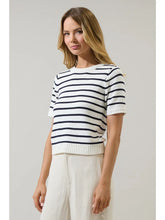 Load image into Gallery viewer, Tessie Stripe Short Sleeve Top
