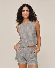 Load image into Gallery viewer, Hatch Stripe Sleeveless Boat Neck Top
