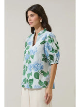 Load image into Gallery viewer, Mirla Floral Terri Puff Sleeve Top
