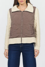 Load image into Gallery viewer, Petra Knit Combo Jacket
