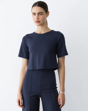 Load image into Gallery viewer, Ponte Knit Short Sleeve Top

