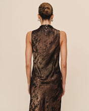 Load image into Gallery viewer, Bronze Shimmer Cowl Neck Top
