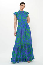 Load image into Gallery viewer, Thistle Mock Neck Flutter Maxi
