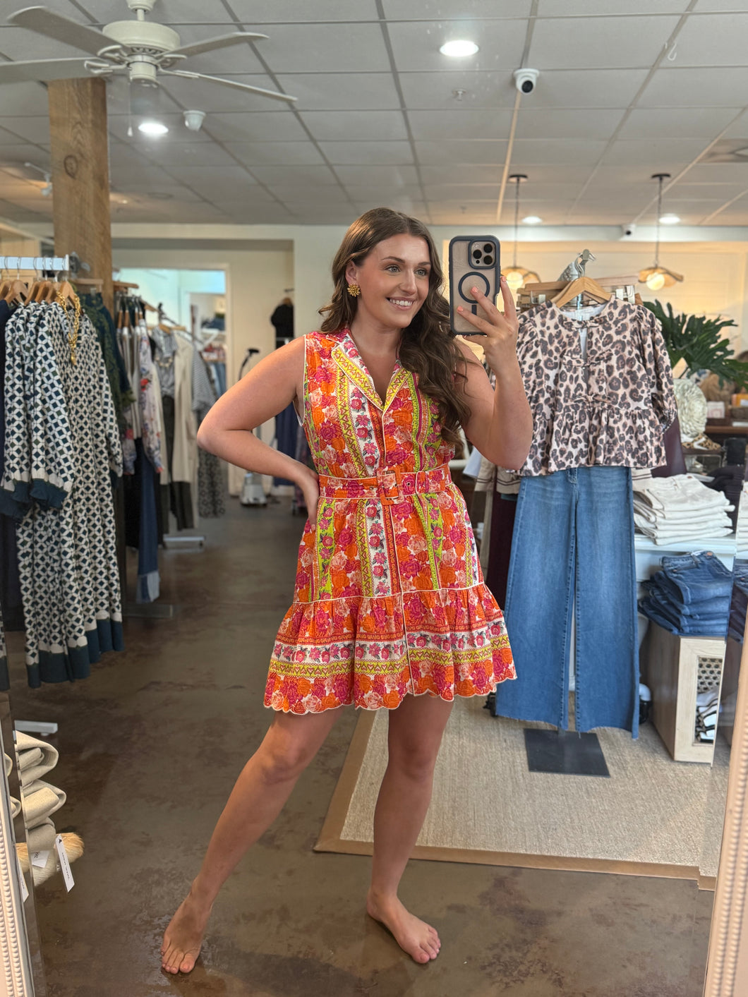 Ribbon Stripe Fleur Dress